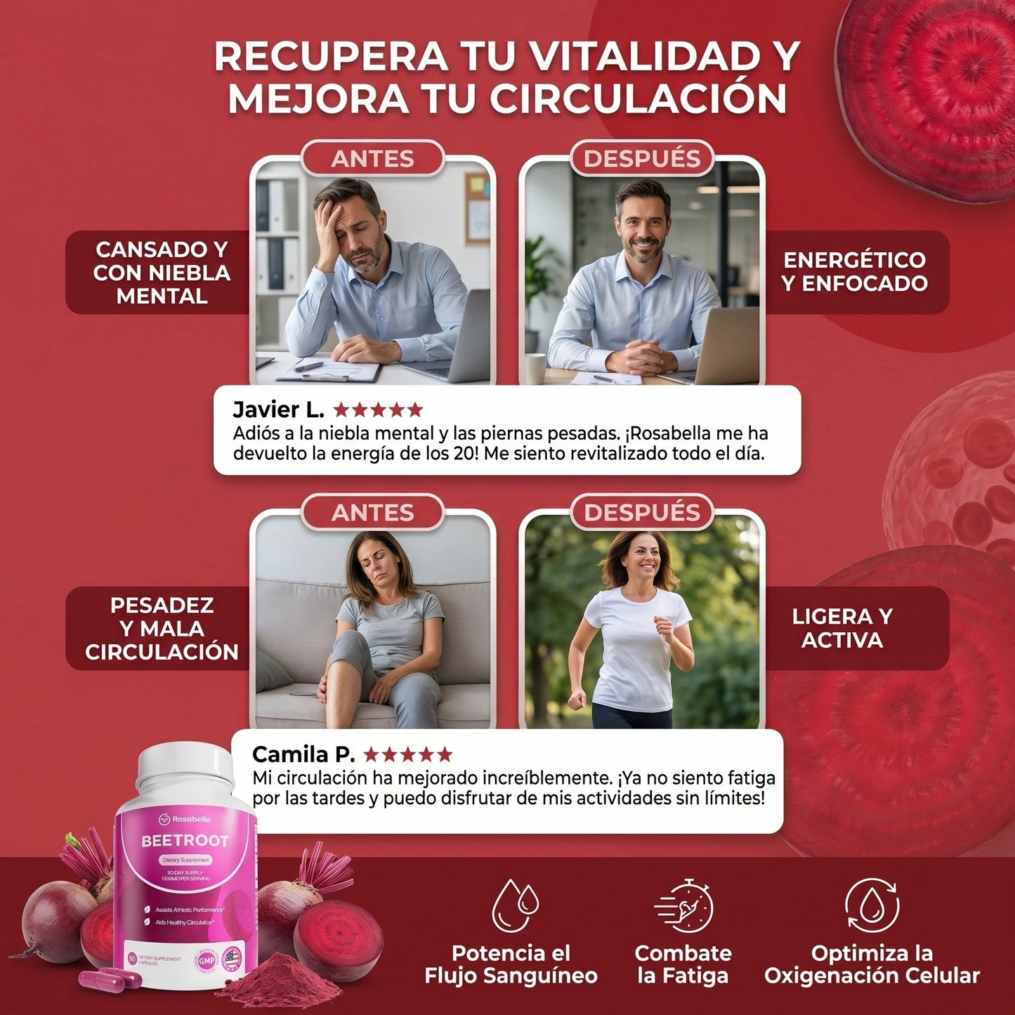 Suplemento Natural para Mejorar Circulación y Recuperar tu Energía
